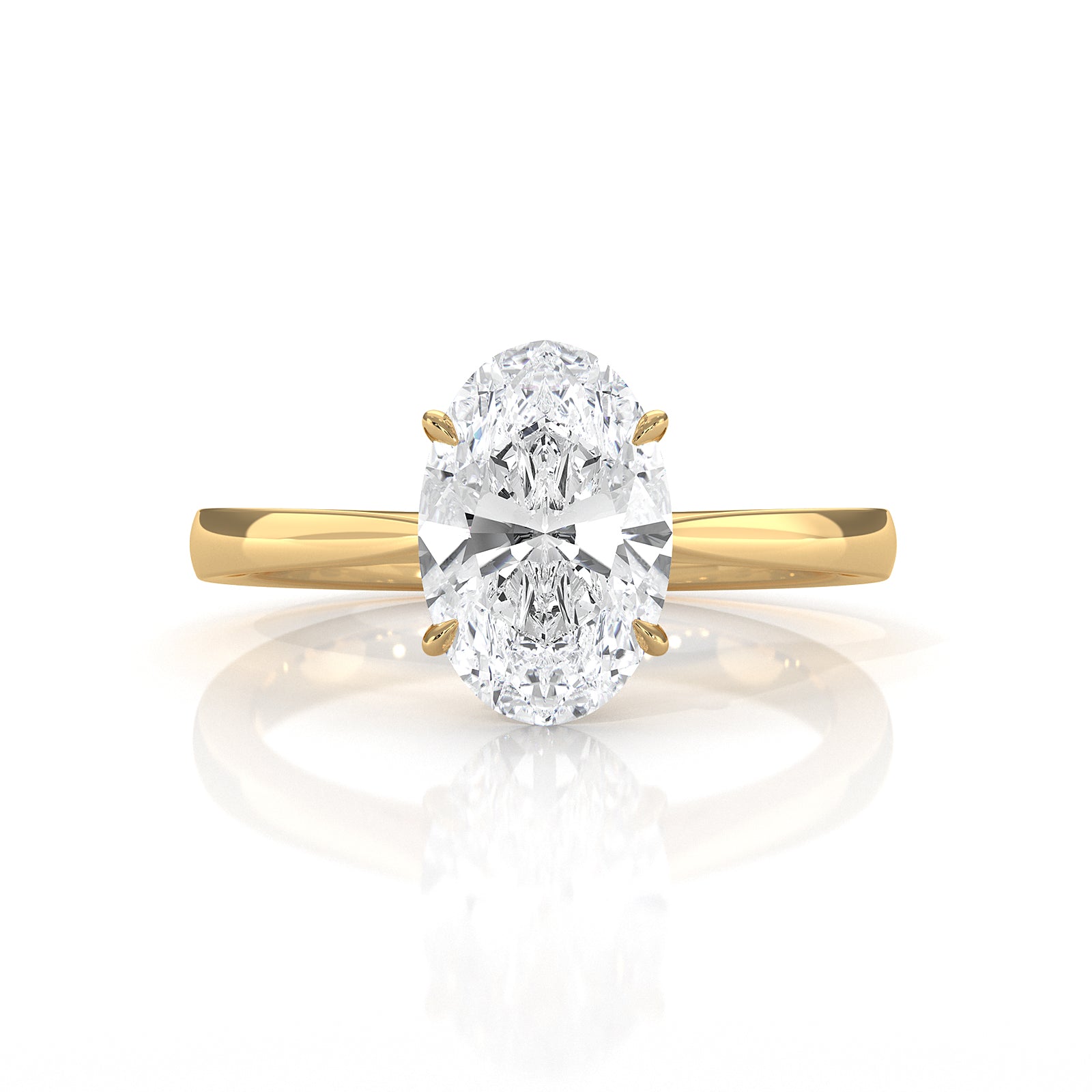 4.5g Princess Prong Setting Lab Grown Diamond Engagement Solitaire Ring IGI Certified 1.00 Ctw.